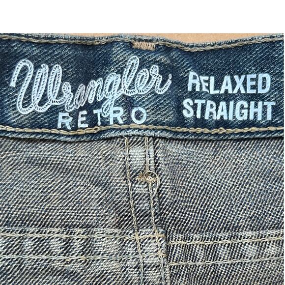 Wrangler Retro Jeans Women's 16R Blue Relaxed Fit Straight Leg 5 Pocket Denim - Picture 3 of 8
